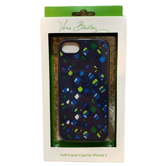 Vera Bradley INK SPOTS Soft Frame Case iPhone 5 - Picture 1 of 2